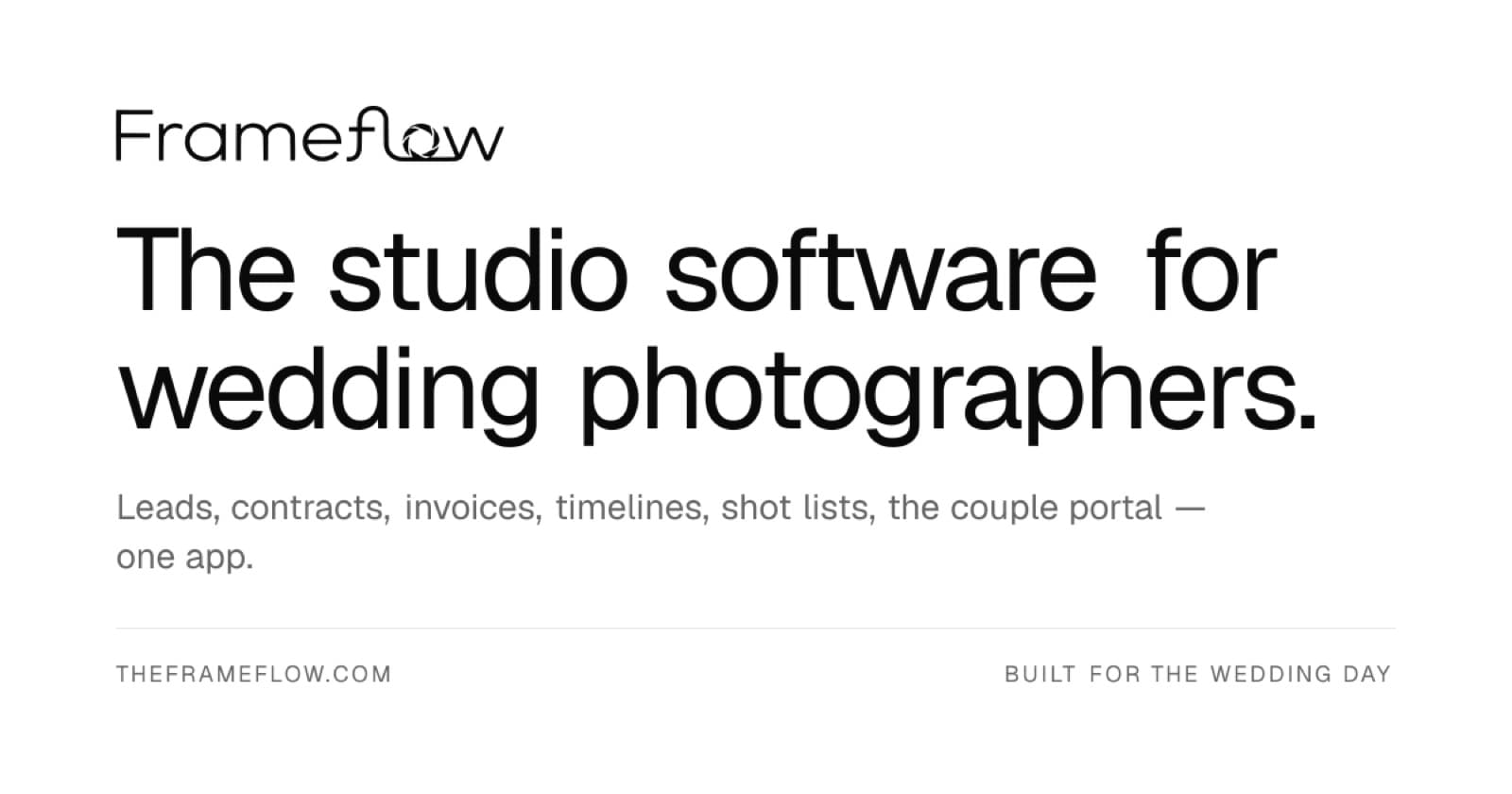 FrameFlow — website designed and built by STRATEX